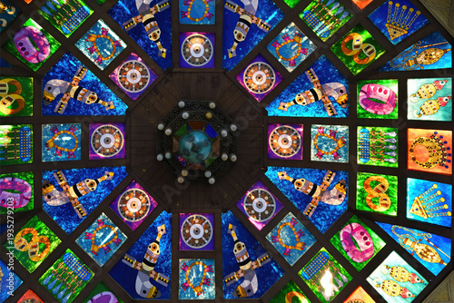 Ceiling inMutrah Souq. Muscat. Oman