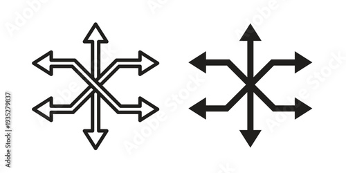 Versatile icon. Simple outline style concept. Thin line vector illustration.