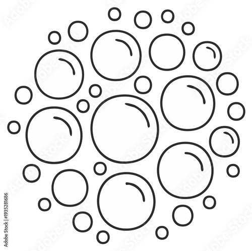 Abstract bubble illustration graphic