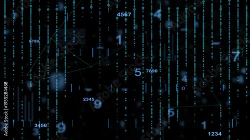 Wallpaper Mural abstract binary code background Torontodigital.ca