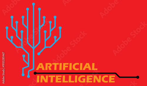 Artificial Intelligence and Technology Digital Logo Concept