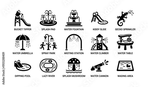 Water play features for kids: splash pads, slides, and fun activities