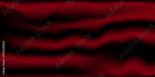 Abstract red wave curve overlapping on black silhouette design vector modern futuristic luxury background