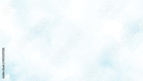 Soft blue and harmony background of stain splash watercolor
