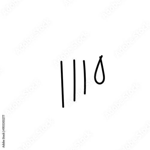 汗の線画イラスト_2