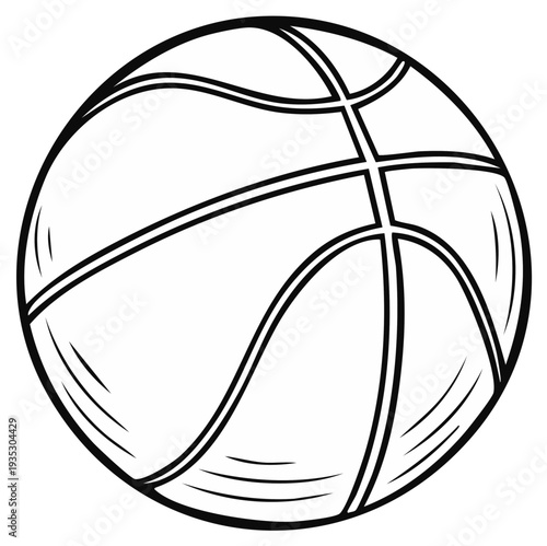 Basketball ball illustration graphic vector design element sports concept