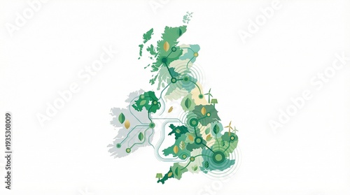 A Visual Representation of Green IT and Circular Economy Initiatives on UK Maps