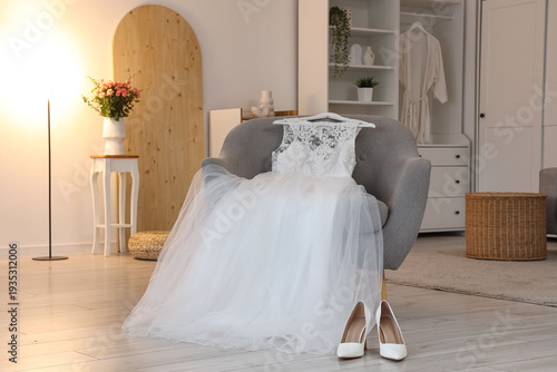 Interior of room with weddi...