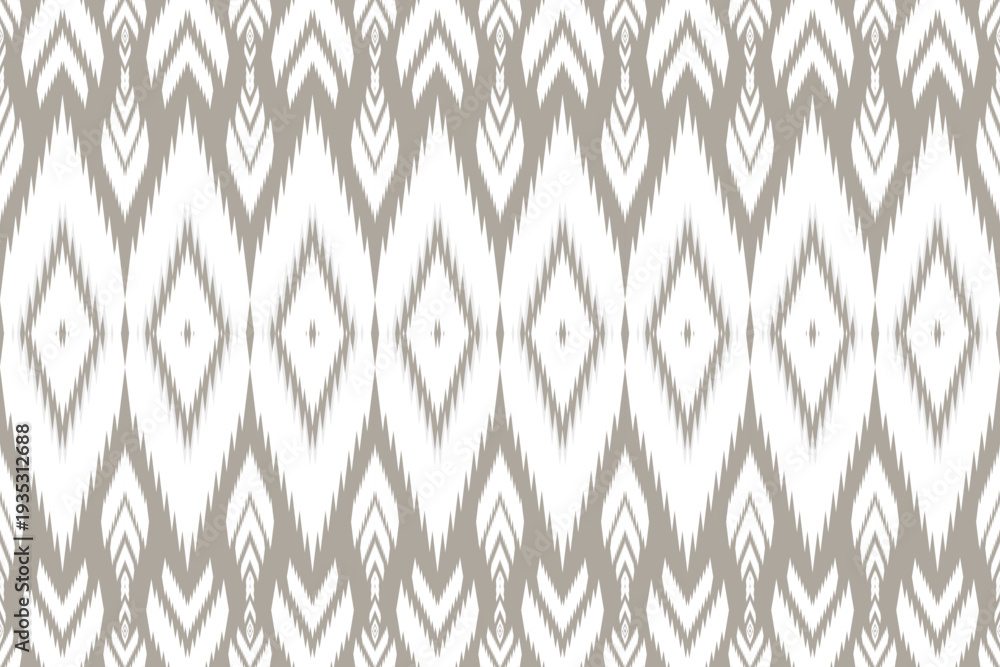 custom made wallpaper toronto digitalThai floral fabric Seamless pattern in white and brown pastel