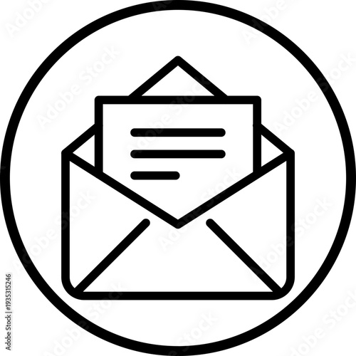 Mail line icon style