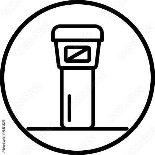 Pos Terminal line icon style