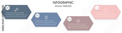 Presentation business infographic template. Can be used for workflow layout, diagram, annual report, web design. Vector business template . 