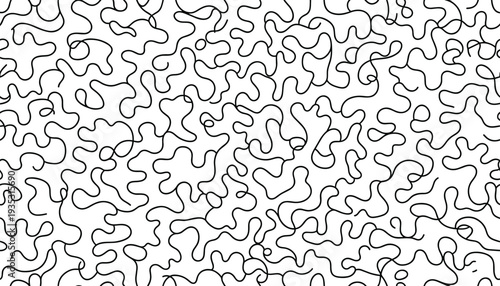 Black squiggly lines on white background black lines abstract pattern wavy lines