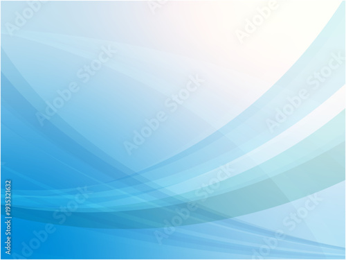 Abstract Light Blue Curve Background with Soft Gradient Layers