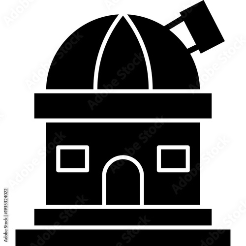 Moon Rover Icon – Glyph Lunar Exploration Vehicle Symbol