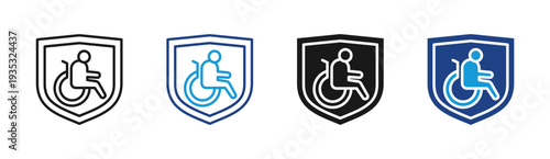 Workplace Safety icon set multiple style collection