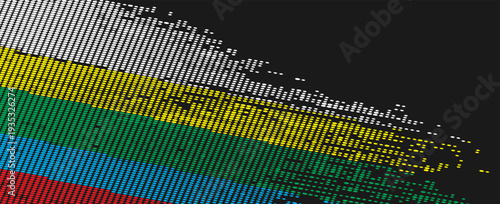 Abstract halftone wave dots background. Futuristic twisted grunge pattern, dots, circles. Vector modern optical pop art texture for posters, business cards and etc