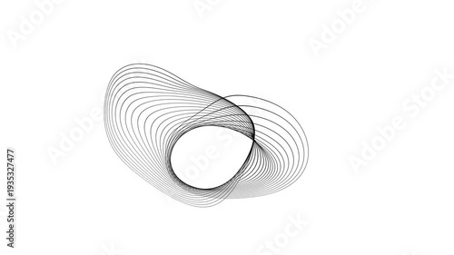 Kinetic Shape 93 – Dynamic Geometric Motion Graphics Animation, Abstract Moving Forms, Modern Minimal Design Elements for Promo and Social Media