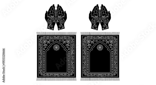 Historical heraldic shields with intricate designs and crown-like embellishments atop Vector, illustration