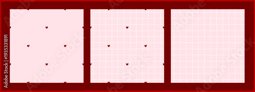 Heart whimsical love with pattern seamless frame and valentine doodle romantic. Wedding bday checkered with birthday bg textile and fabric cute vector. Background hearts heart with small.