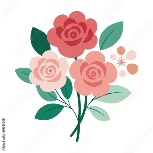 vector illustration of a rose