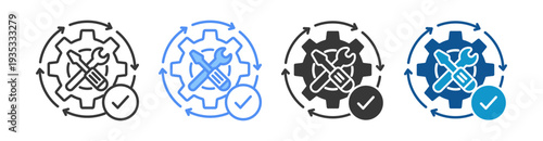 Autonomous Icon Set Multiple Style Collection