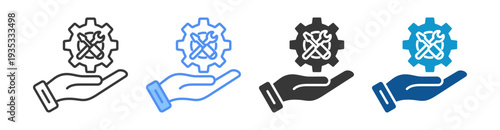 Maintenance Icon Set Multiple Style Collection