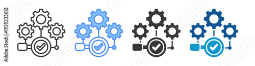 Inspection Icon Set Multiple Style Collection