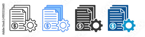 Production Icon Set Multiple Style Collection