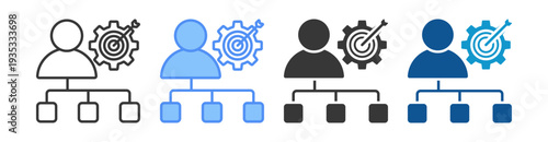 Coordinator Icon Set Multiple Style Collection