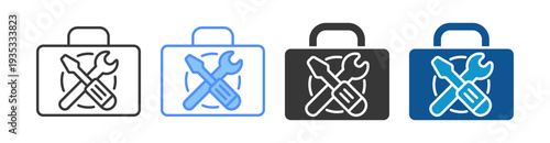 Tools Icon Set Multiple Style Collection
