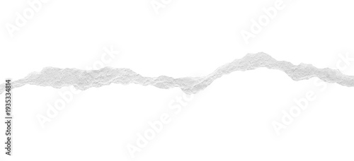 ripped torn paper edges isolated with clipping path on black background