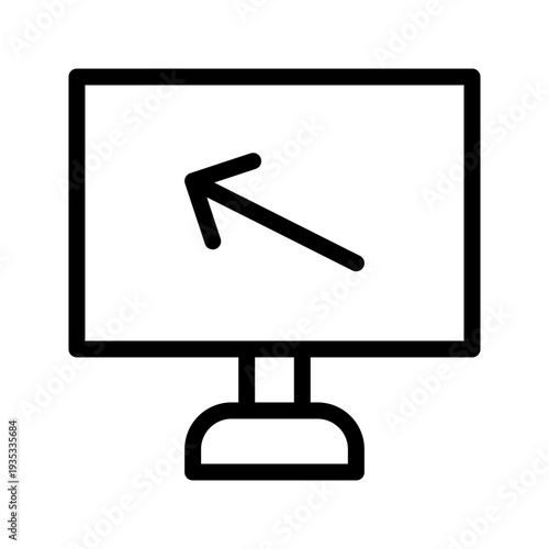 Dynamic Monitor Diagonal Arrow Icon Set for Screen Expansion and Digital Display Scaling