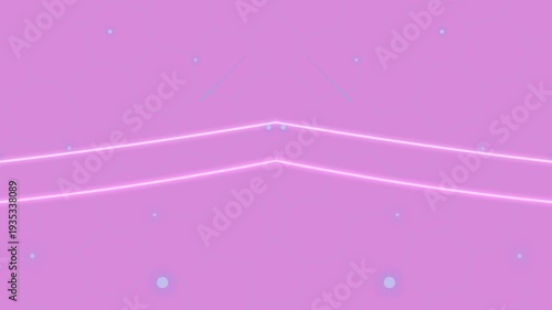 Abstract Background with Neon Lines and Dots.
