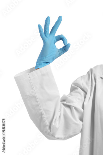 Female doctor's hand showin...