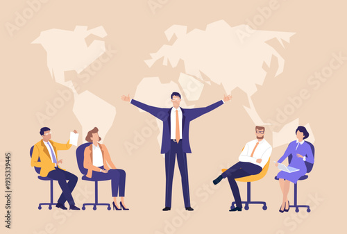 Happy and seccessful business team celebrate Business Growth, success and achievements together, symbolizing positive growibng, teamwork, and results of shared effort.