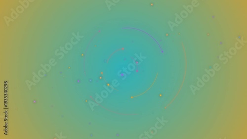 Pixelated Green Blue Yellow Gradient Background.