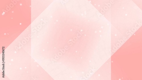 Soft Pink Geometric Shapes Background Animation.