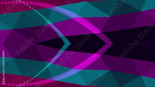 Vibrant Abstract Geometric Shapes in Motion.
