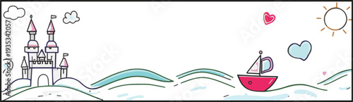 vector illustration of a castle