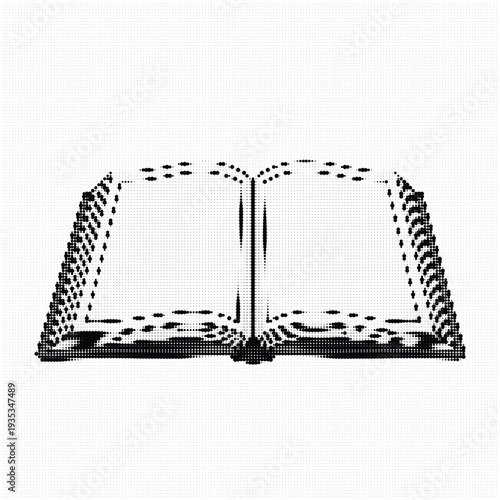 Open Haggadah book for Jewish Passover Seder night story of Exodus reading and religious illustration.