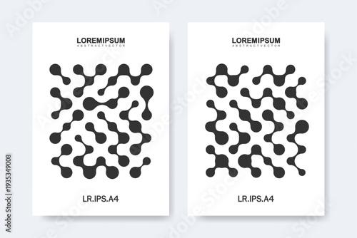 Modern scientific, medical, health care, digital technology concept idea for brochure, cover, flyer, report, poster, layout, leaflet, catalog, magazine or annual report in A4 size.