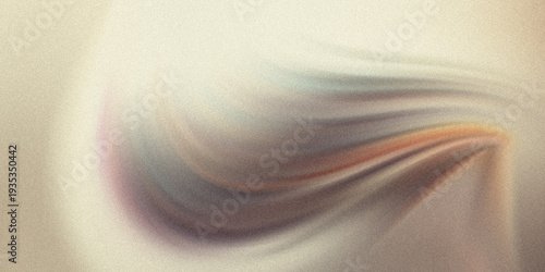 Abstract art piece with swirling brown and orange hues on a beige background