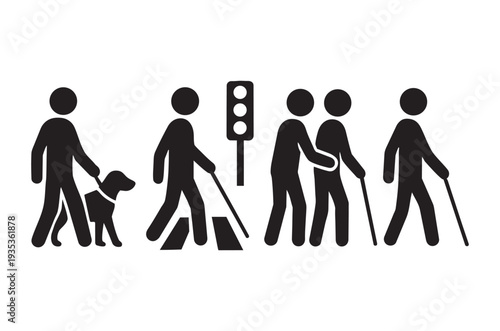 Evolution of humans depicted as stick figures showing progressive stages