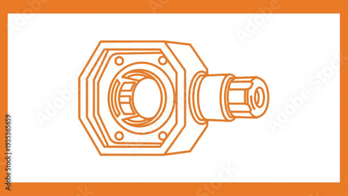 Mechanical Fitting Connection Pipe Component.