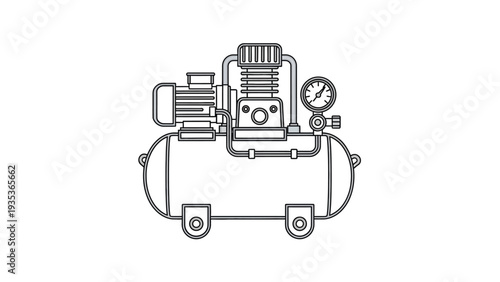 Air Compressor Machine Equipment Industrial Tool.