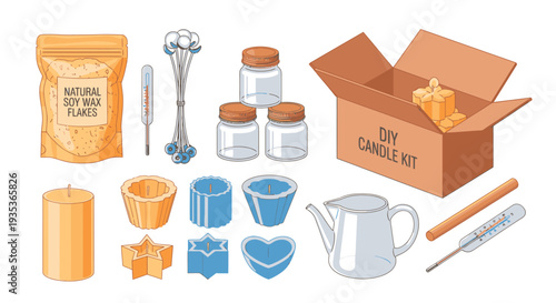 Baking Supplies and Ingredients for Cakes.