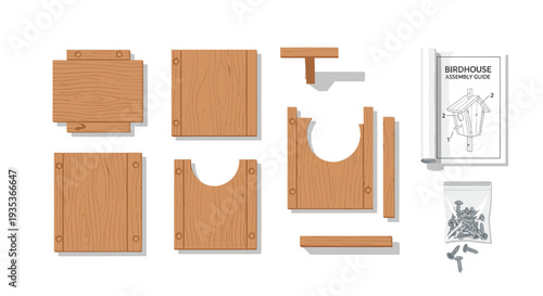 Cardboard Box Packaging Kit Components Assembled.