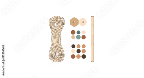 Embroidery Floss Threads and Needle Kit.