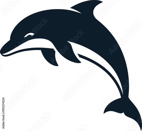 Vector dolphin icon